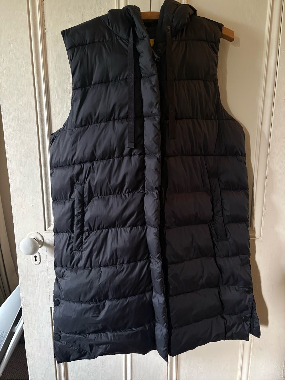 Lole Black Hooded Puffer Vest - Women's Quilted Sleeveless Coat